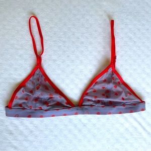 UO Heart Bralette Size S